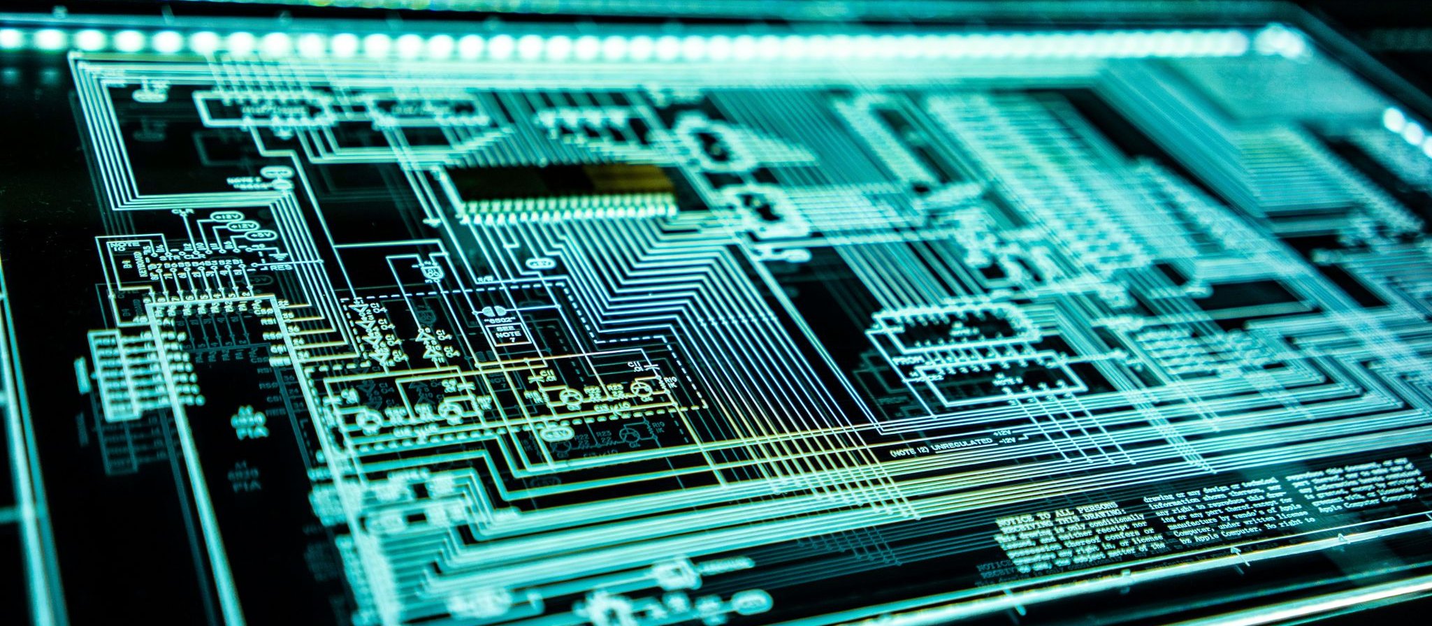 Digital panel illustrating cybersecurity and data protection